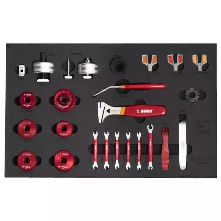 Zestaw kluczy do szprych i suportu Unior na wkładce - 629187 - 629187