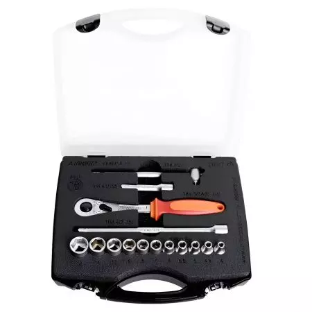 Zestaw kluczy nasadowych 1/4" Unior w pudełku - 626780