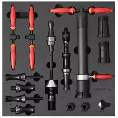 Zestaw narzędzi do ram rowerowych Unior na wkładce - 628651 - 628651