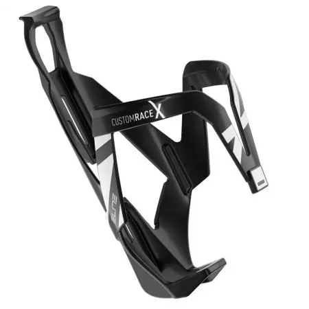 Koszyk bidonu Elite Custom RaceX czarno biały