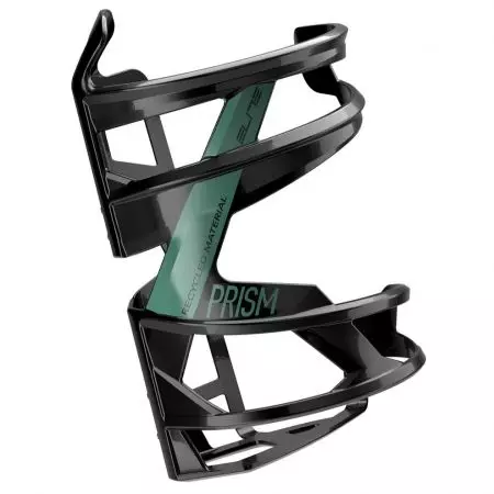 Koszyk bidonu Elite Prism Czarno-zielony Prawy