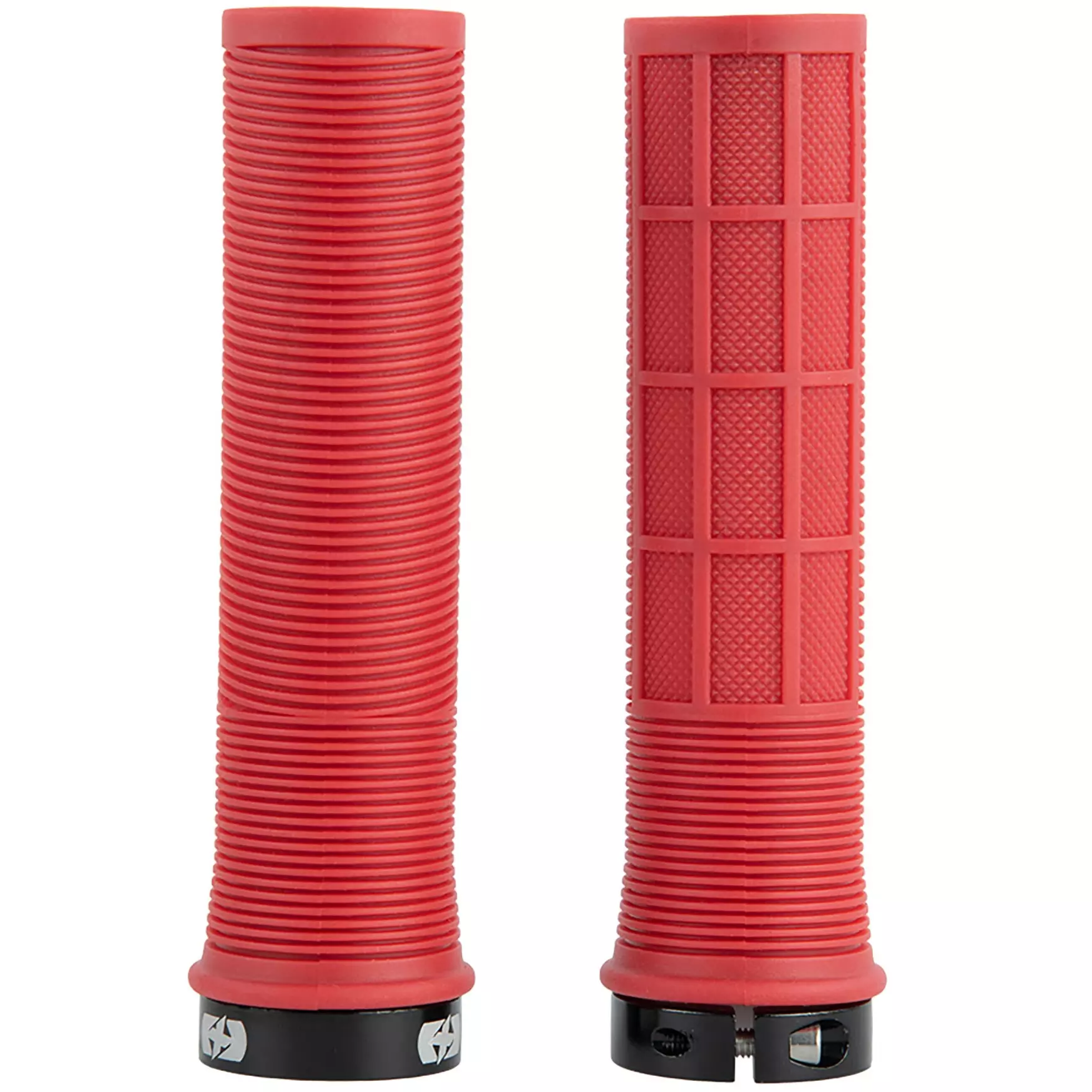 Chwyty rowerowe OXF MTB Driver Lock-On Czerwone 130mm