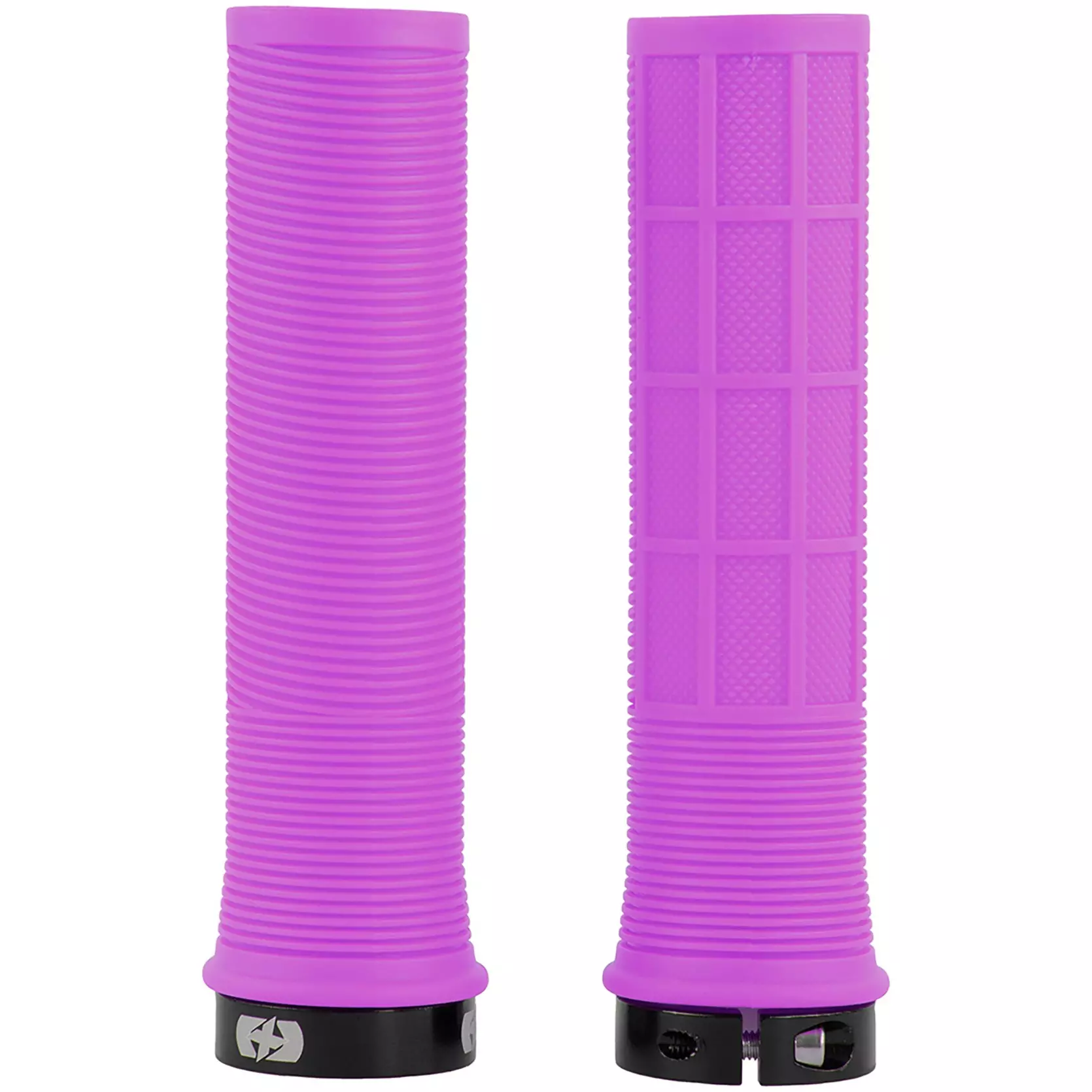 Chwyty rowerowe OXF MTB Driver Lock-On Fioletowe 130mm