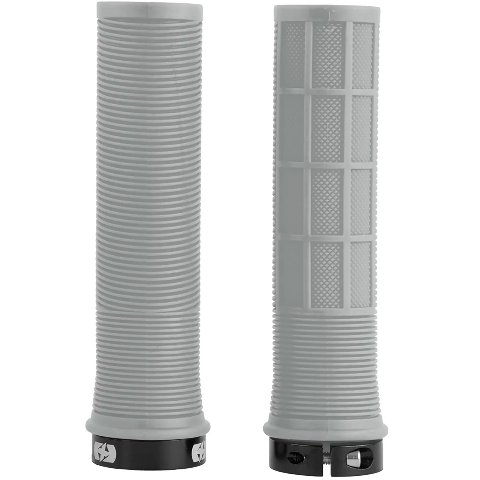 Chwyty rowerowe OXF MTB Driver Lock-On Szare 130mm