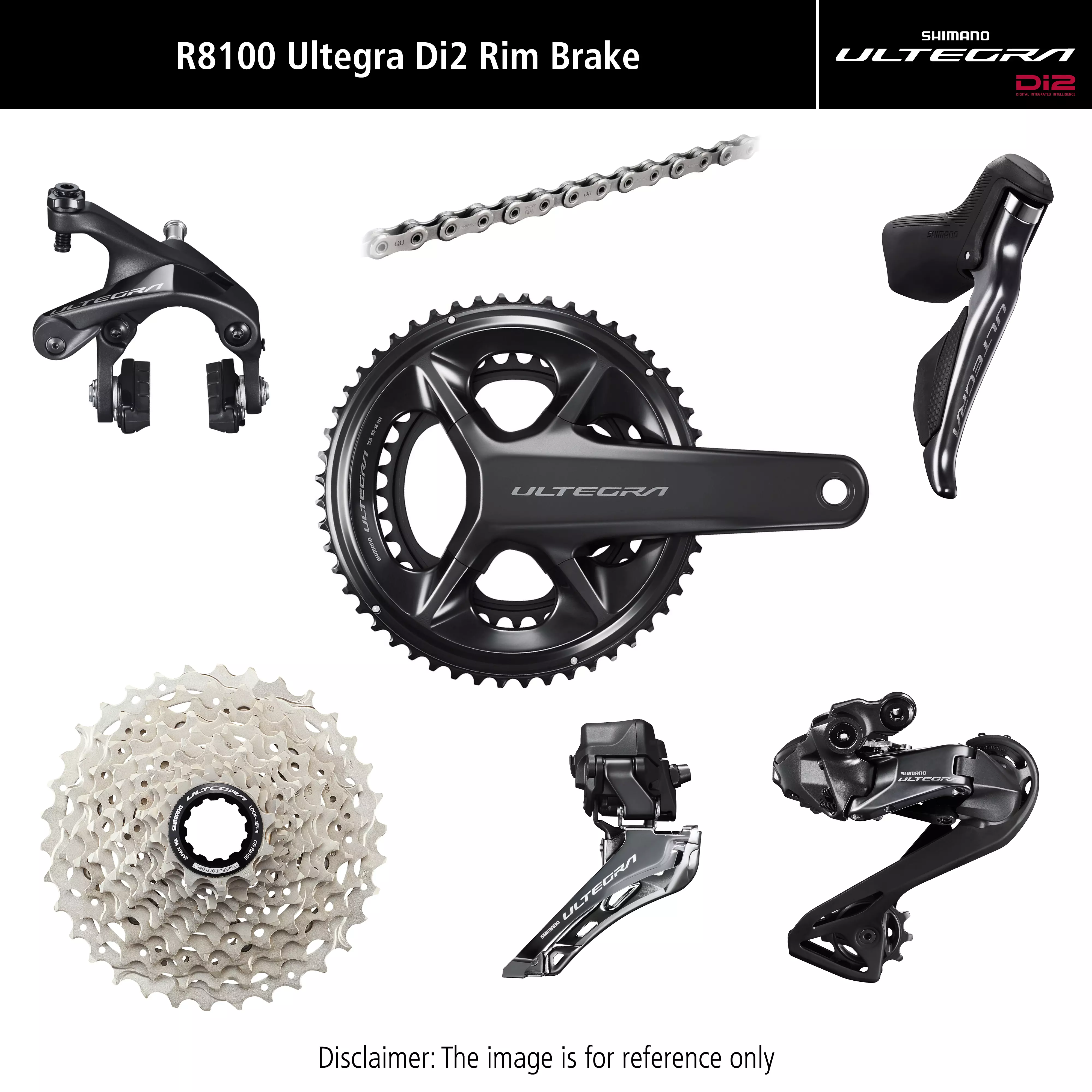 Grupa Shimano Ultegra Di2 R8100 172.5mm 50/34T 11-34T