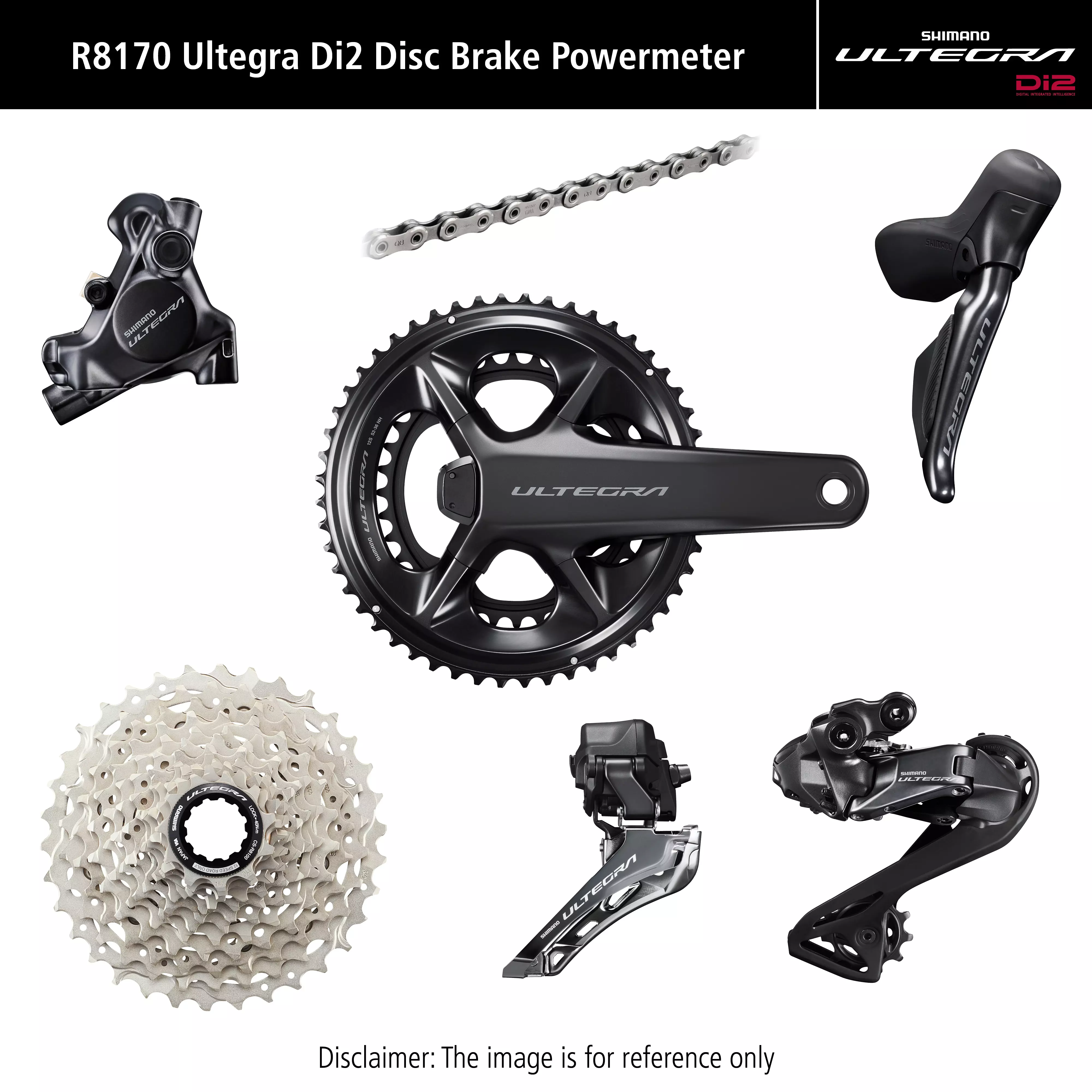 Grupa Shimano Ultegra Di2 R8170P 170mm 52/36T 11-30T