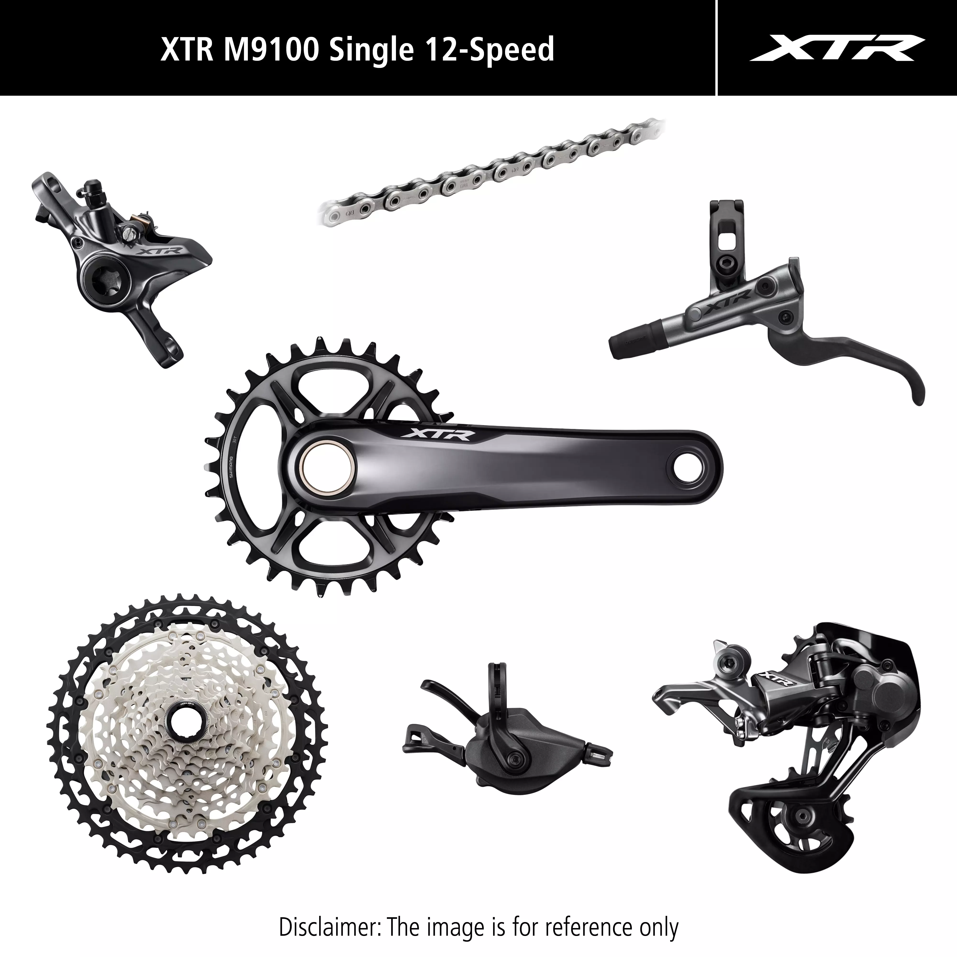 Grupa Shimano XTR M9120 4-Tłoki 175mm 32T 10-51T