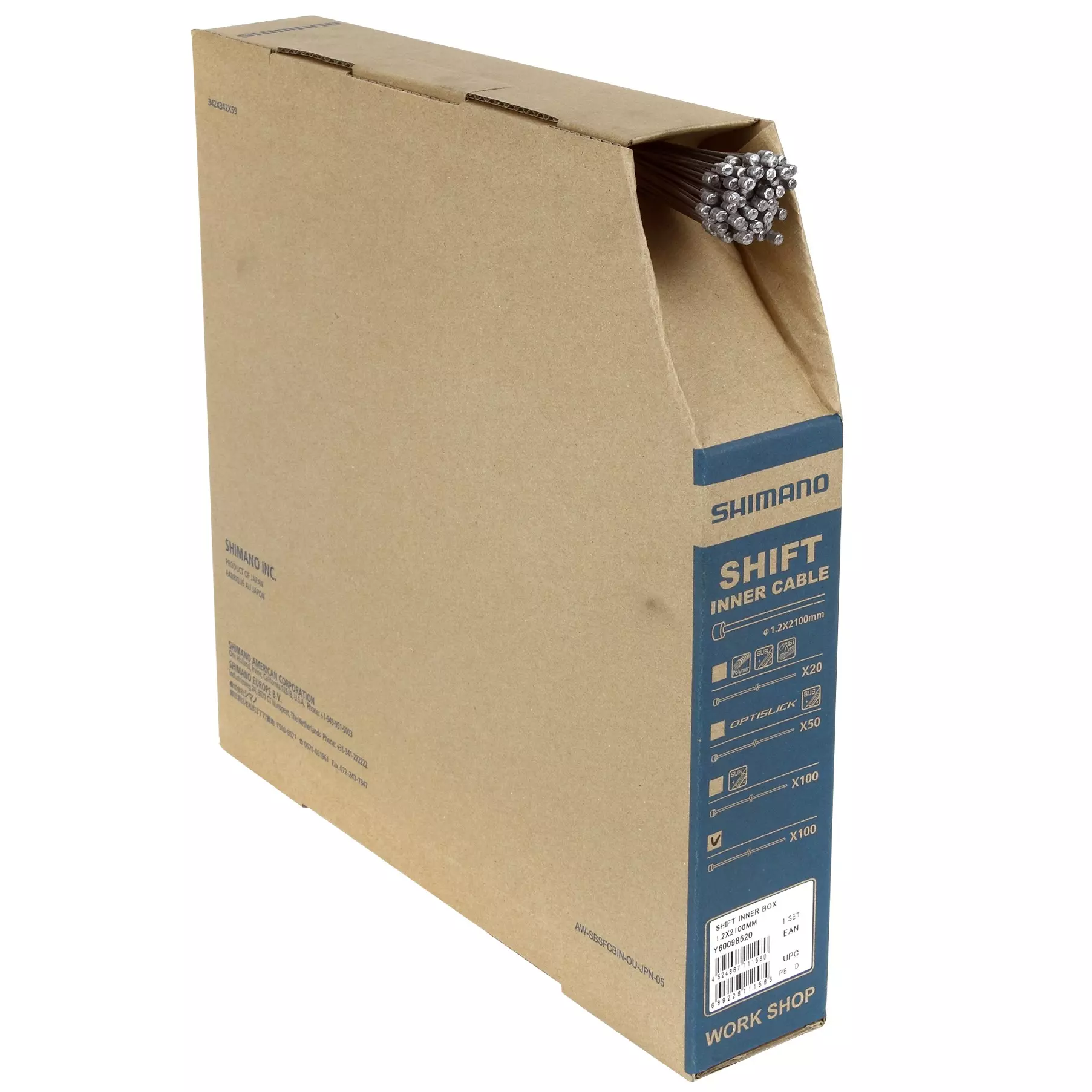 Linki Przerzutki Shimano 1.2x2100mm 100szt