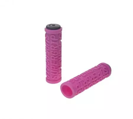 Chwyty rowerowe gripy kierownicy 100mm Różowe - AWR2249P