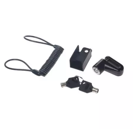 Blokada tarczy hamulcowej z linką Basic Czarna - AZ9075