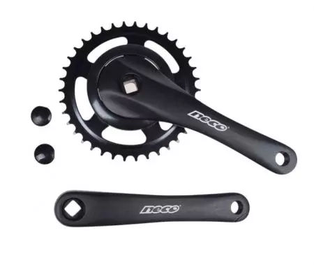 Mechanizm korbowy Neco 1-rzędowy 38T Czarny - AWR0169B