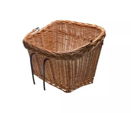 Kosz rowerowy na kierownice wiklinowy zawieszany - AWR1979