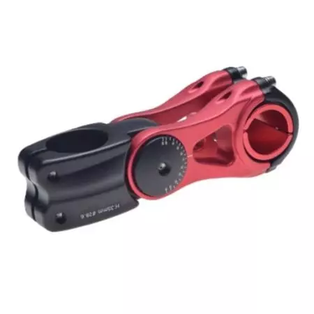 Wspornik kierownicy mostek regulowany 25.4/31.8x90mm Czerwony - AWR2142