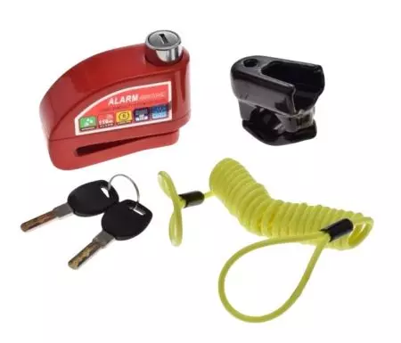 Blokada tarczy hamulcowej 6x54x7 mm Alarm on Czerwona