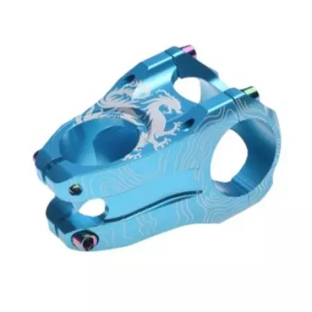 Wspornik kierownicy mostek 31,8/45mm Niebieski