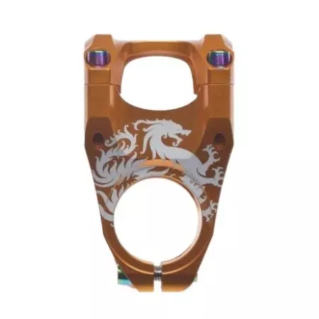 Wspornik kierownicy mostek 31,8/45mm Żółty