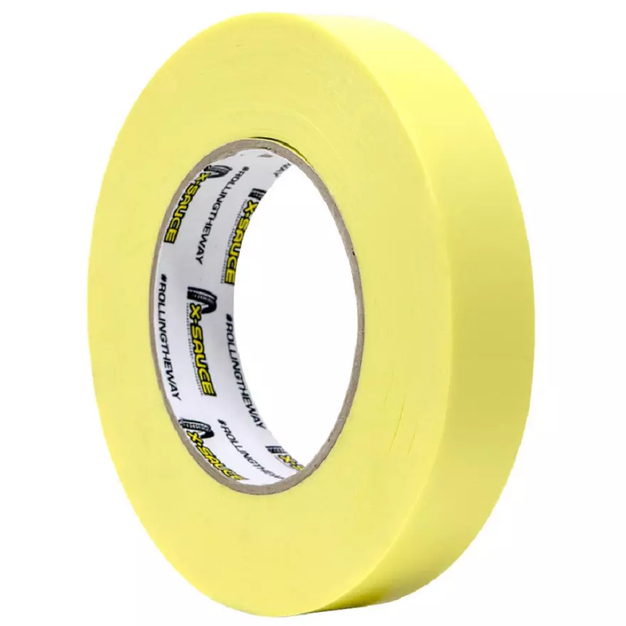 Taśma na obręcz rowerową X-SAUCE Tubeless Żółta 66m 23mm