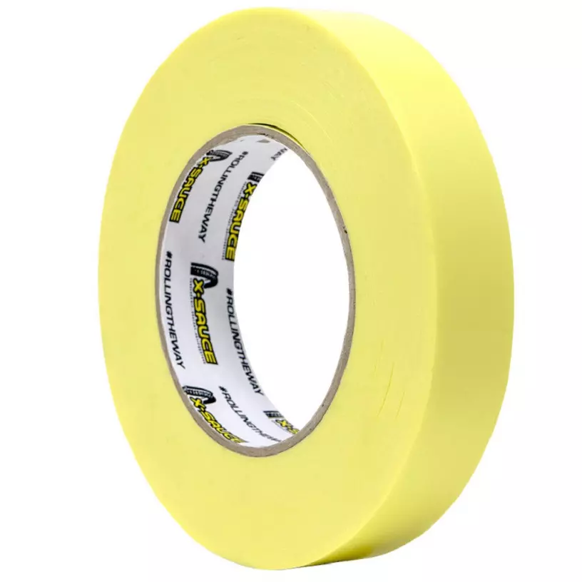 Taśma na obręcz rowerową X-SAUCE Tubeless Żółta 66m 30mm