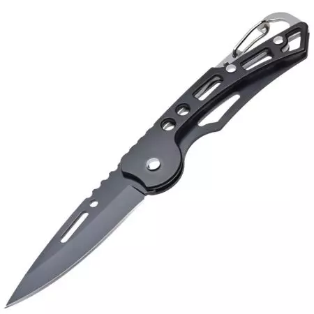 Nóż turystyczny taktyczny składany 153mm czarny