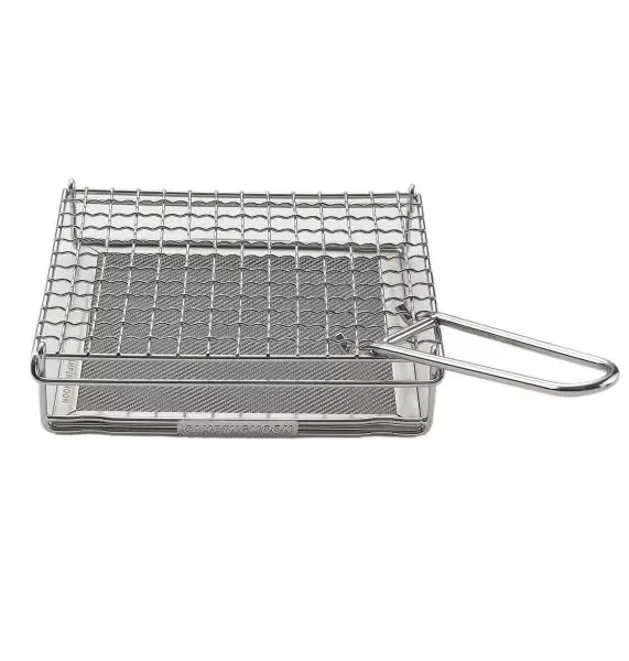 Grill tost przenośny turystyczny stal nierdzewna
