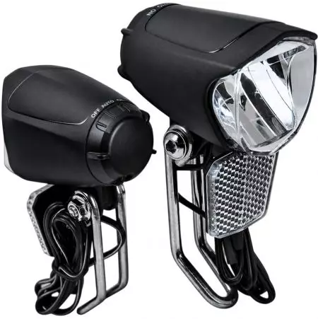 Lampka rowerowa przód JY-7070 LED 140 lumen odblask podtrzymanie prądnica