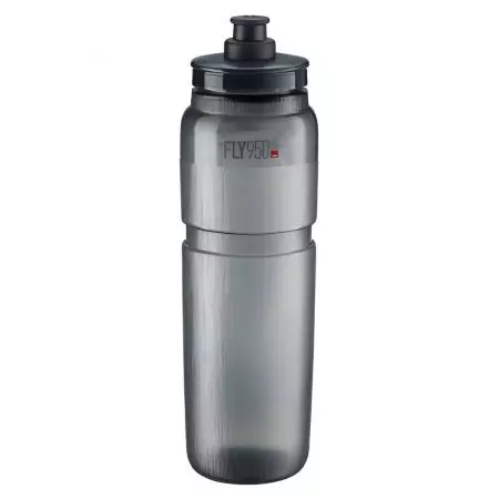 Bidon rowerowy Elite Fly Tex Smoke Szare Logo 950ml 