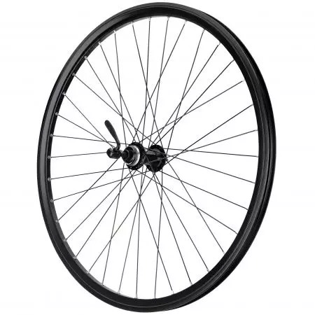 Koło rowerowe 26" przednie stożek piasta Shimano Centerlock czarne