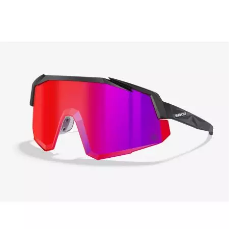 Okulary Supacaz Orbitron Czarny mat Fire Lazer