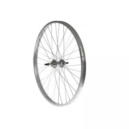 Koło rowerowe 20" tył wolnobieg Srebrna