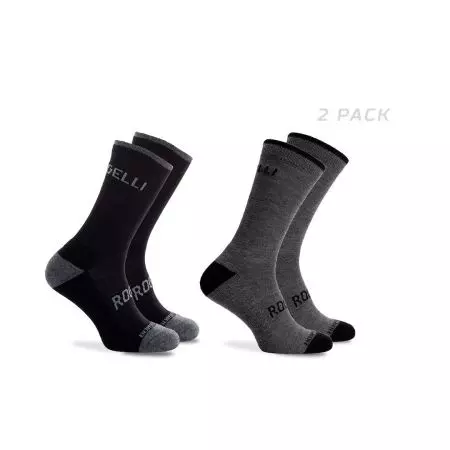 Skarpetki Rogelli Wool 2pak Szare i czarne 40-43