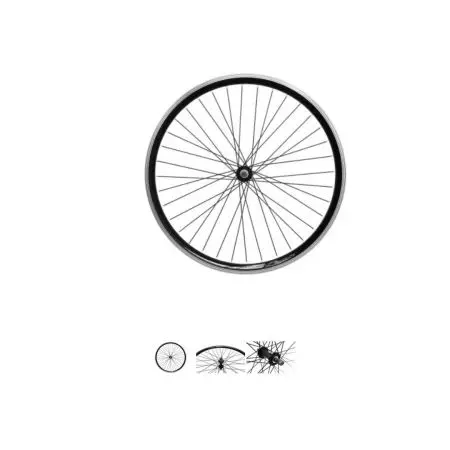 Koło rowerowe 27,5" przód V-brake Czarny