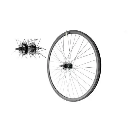 Koło rowerowe 26" tył wolnobieg IS/V-brake Czarny Stożek